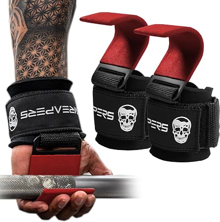 Heavy-Duty Deadlift Lifting Hooks for Maximum Grip Support & Strength | 2 Pack per Set