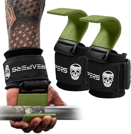Heavy-Duty Deadlift Lifting Hooks for Maximum Grip Support & Strength | 2 Pack per Set