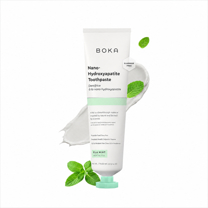 Nano-hydroxyapatite toothpaste: remineralizes enamel, relieves sensitivity, fluoride-free.