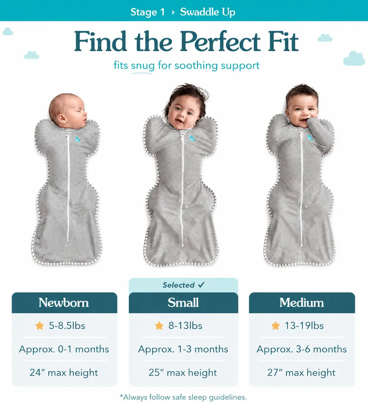 Sleep Longer & Deeper with Natural Arms-Up Swaddle Sack