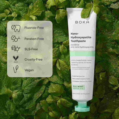 Nano-hydroxyapatite toothpaste: remineralizes enamel, relieves sensitivity, fluoride-free.