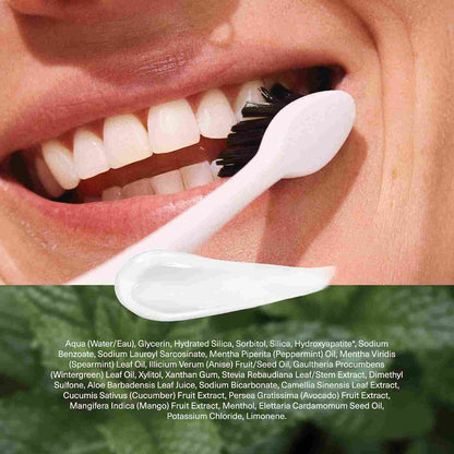 Nano-hydroxyapatite toothpaste: remineralizes enamel, relieves sensitivity, fluoride-free.