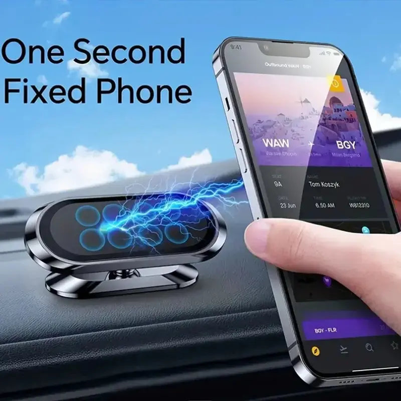 N52 Magnetic Car Phone Mount: Ultra-Strong Hold & 360° One-Hand Drive
